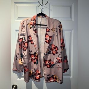 Shein | Floral Single-Button Blazer | Womens